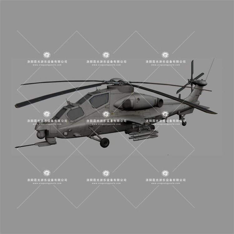乐亭武装直升机3D模型